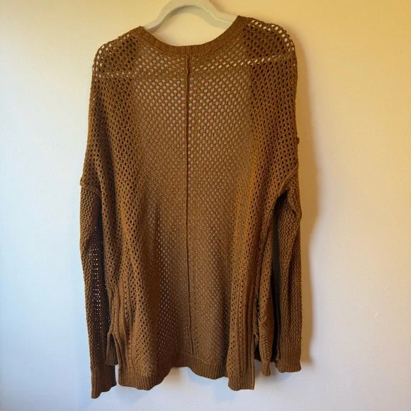 Maurice’s Brown Open-Knit Women's Sweater - Picture 6 of 9